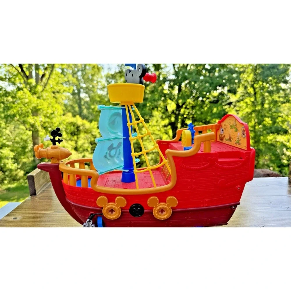 Disney Mickey Mouse Pirate Ship Playset Musical Lights Toddler Toy Boat
